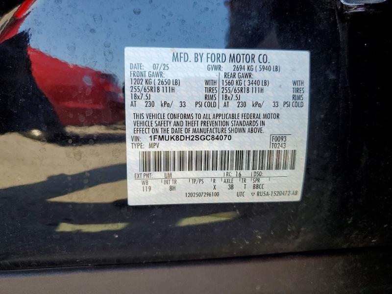 Продажа на аукционе авто 2025 Ford Explorer, vin: 1FMUK8DH2SGC84070, номер лота: 60935736