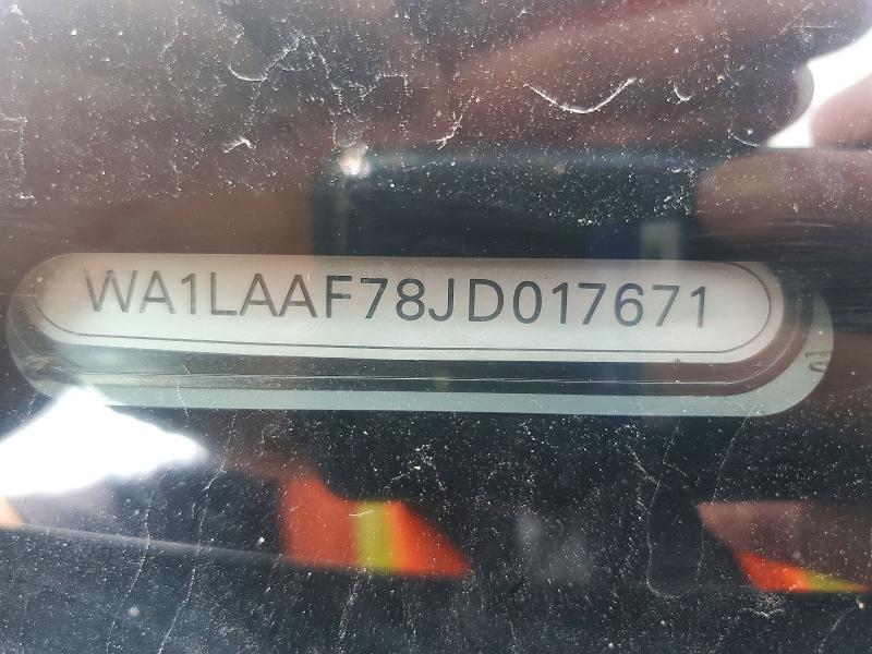 60553436 :رقم المزاد ، WA1LAAF78JD017671 vin ، 2018 Audi Q7 مزاد بيع