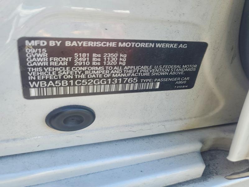 Продажа на аукционе авто 2016 Bmw 535, vin: WBA5B1C52GG131765, номер лота: 61324316