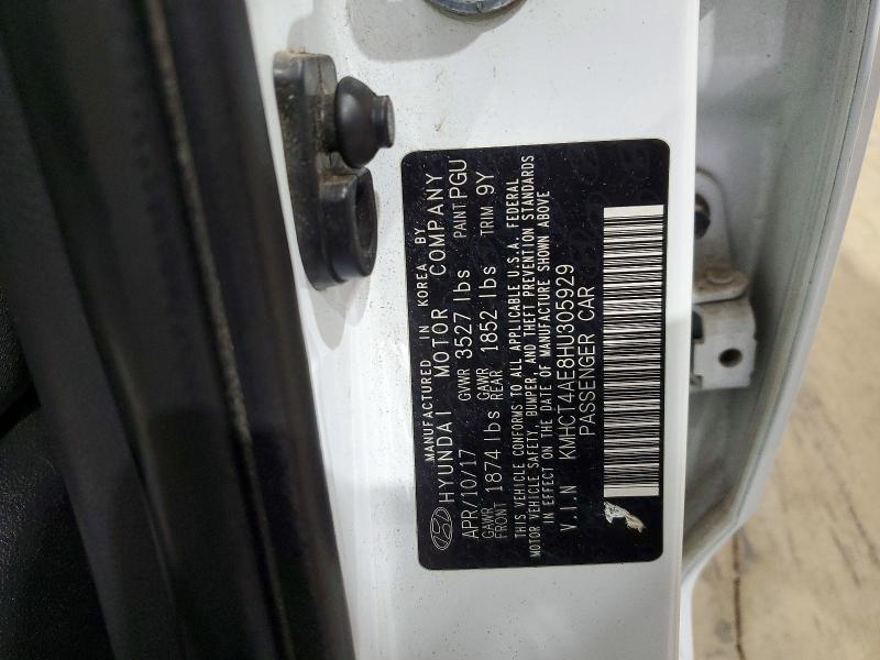 Aukcja sprzedaży 2017 Hyundai Accent, vin: KMHCT4AE8HU305929, numer aukcji: 59796786