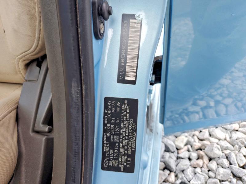 Продажа на аукционе авто 2009 Hyundai Accent, vin: KMHCN46C19U285493, номер лота: 60594236