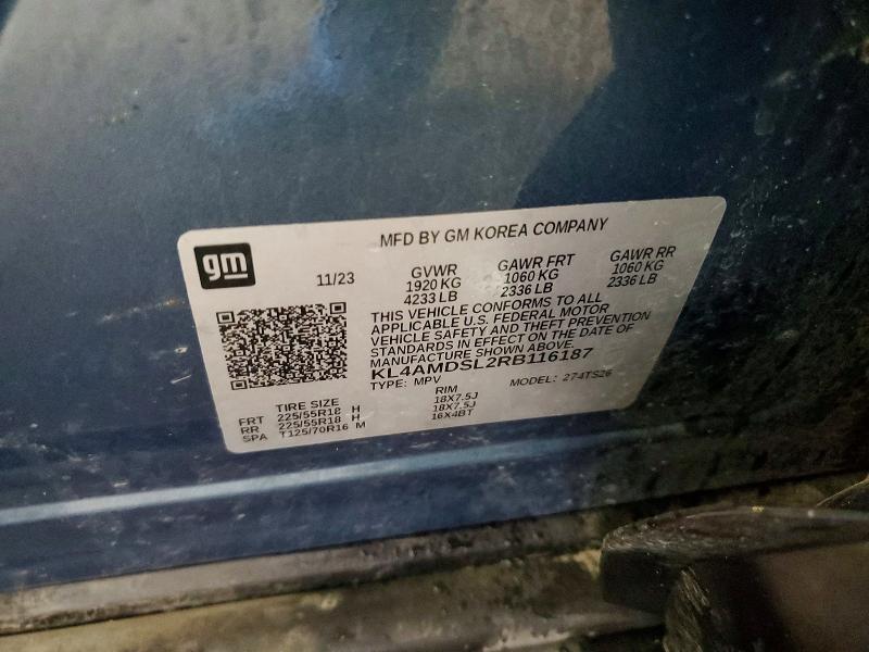 61876676 :رقم المزاد ، KL4AMDSL2RB116187 vin ، 2024 Buick Encore Gx مزاد بيع