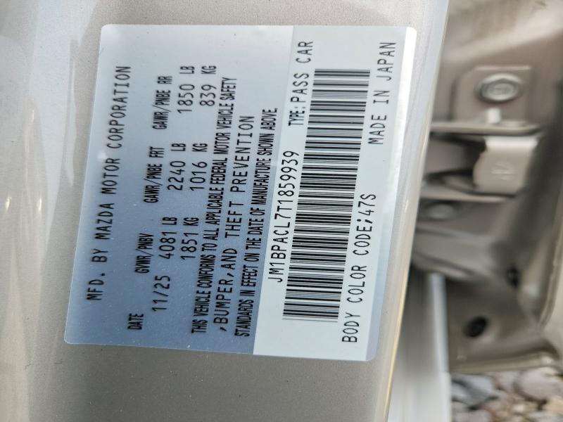 Aukcja sprzedaży 2026 Mazda 3, vin: JM1BPACL7T1859939, numer aukcji: 62827066
