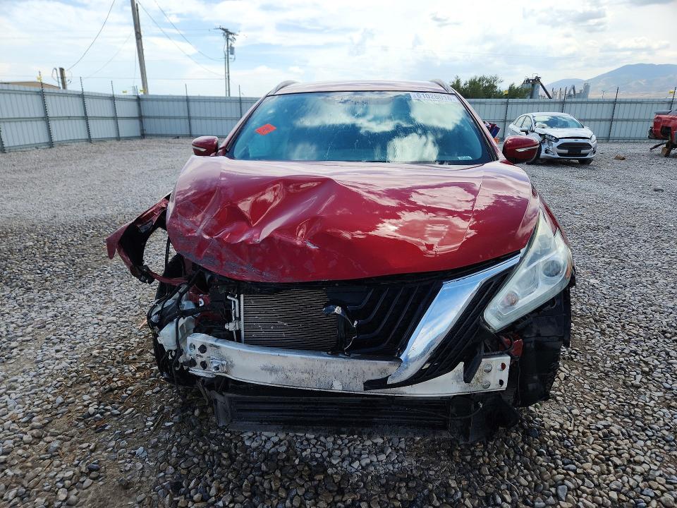 61028016 :رقم المزاد ، 5N1AZ2MH9FN280126 vin ، 2015 Nissan Murano مزاد بيع
