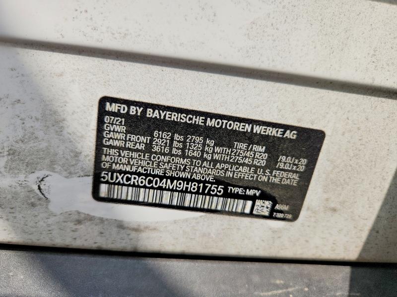 Продажа на аукционе авто 2021 Bmw X5, vin: 5UXCR6C04M9H81755, номер лота: 62459066