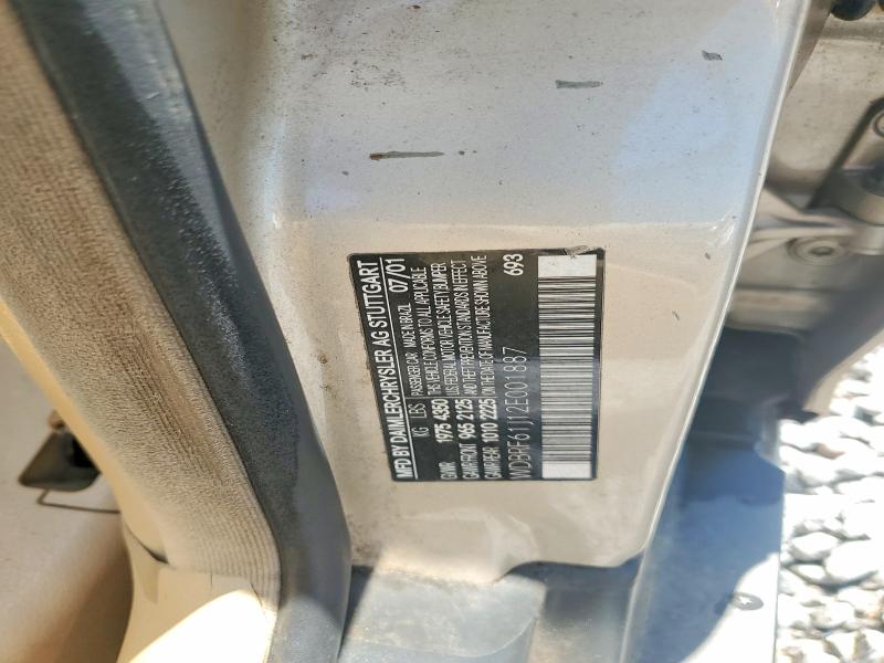 Aukcja sprzedaży 2002 Mercedes-benz C, vin: WDBRF61J12E001887, numer aukcji: 60440486