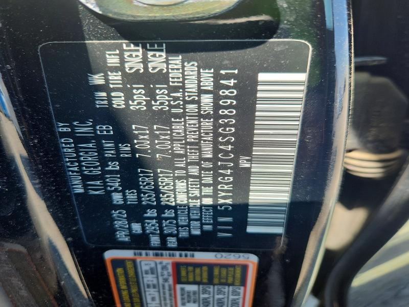 62507586 :رقم المزاد ، 5XYRG4JC4SG389841 vin ، 2025 Kia Sorento مزاد بيع