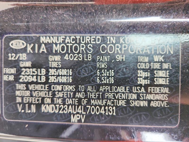 Aukcja sprzedaży 2020 Kia Soul, vin: KNDJ23AU4L7004131, numer aukcji: 62509836