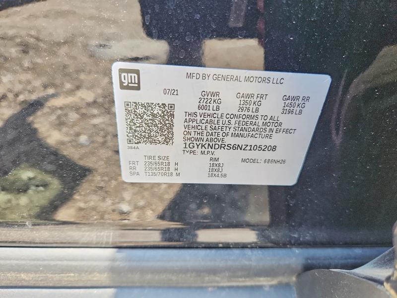 Продаж на аукціоні авто 2022 Cadillac Xt5, vin: 1GYKNDRS6NZ105208, номер лоту: 60242386