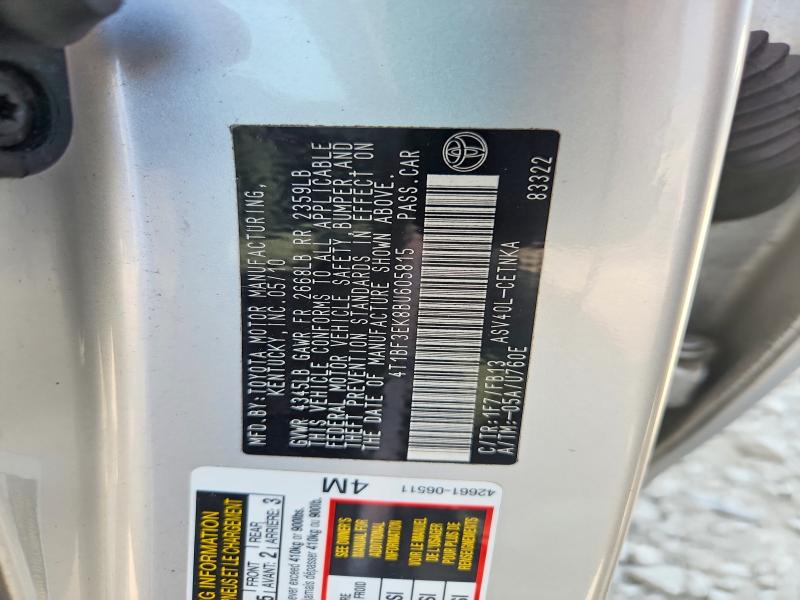 Aukcja sprzedaży 2011 Toyota Camry, vin: 4T1BF3EK8BU605815, numer aukcji: 62483546