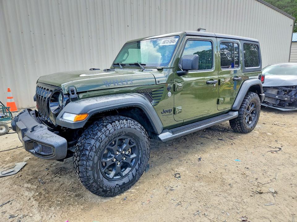 60151846 :رقم المزاد ، 1C4HJXDG0MW753255 vin ، 2021 Jeep Wrangler Unlimited مزاد بيع