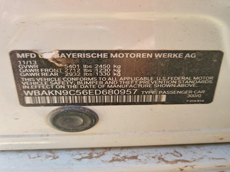 Aukcja sprzedaży 2014 Bmw 550, vin: WBAKN9C56ED680957, numer aukcji: 59002536