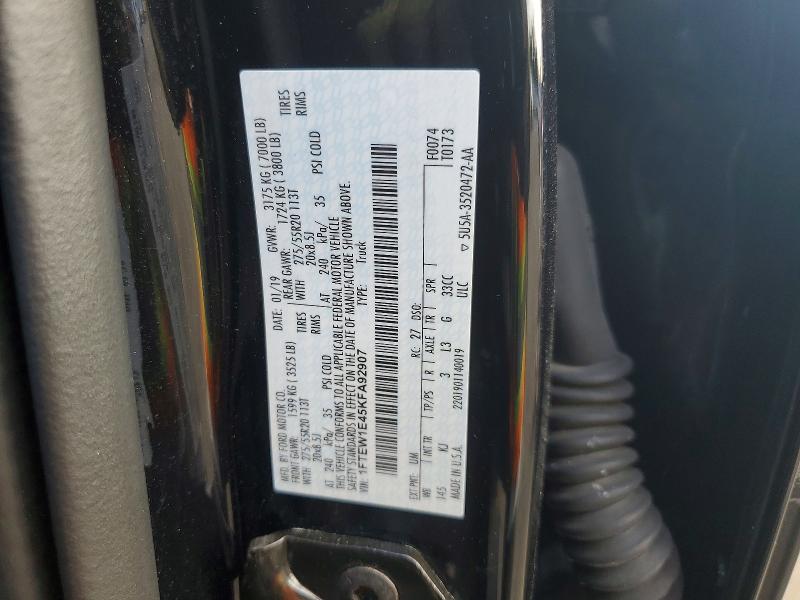 Продажа на аукционе авто 2019 Ford F150, vin: 1FTEW1E45KFA92907, номер лота: 63134926