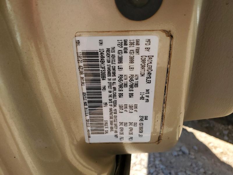 62724616 :رقم المزاد ، 1D4HR48N13F536864 vin ، 2003 Dodge Durango مزاد بيع