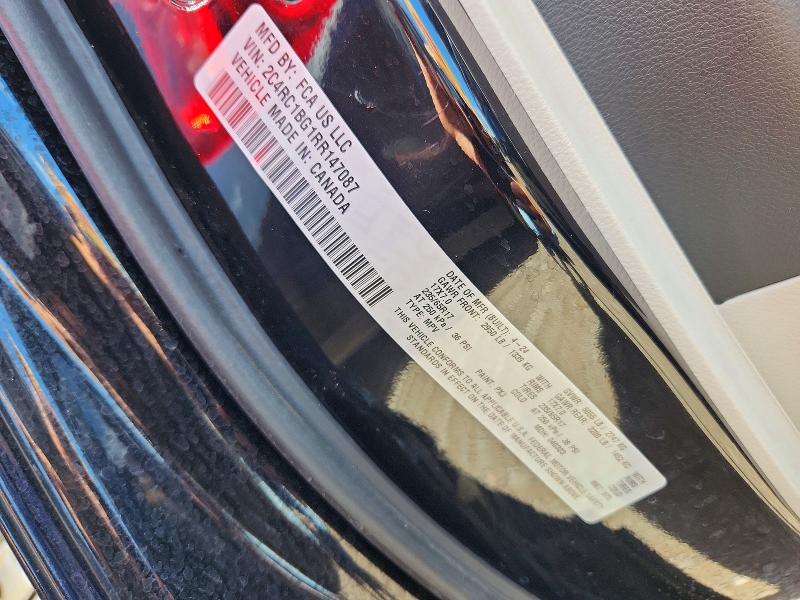 2024 Chrysler Pacifica მანქანა იყიდება აუქციონზე, vin: 2C4RC1BG1RR147087, აუქციონის ნომერი: 61861526