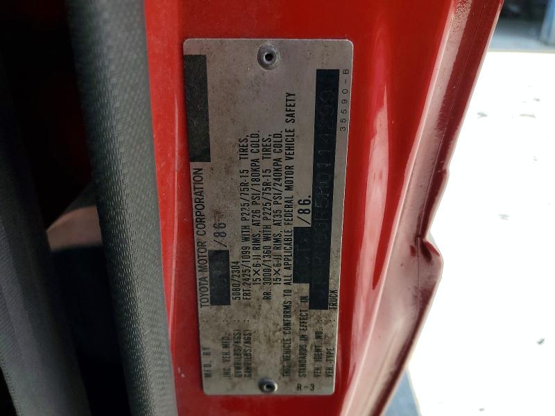 1987 Toyota Pickup მანქანა იყიდება აუქციონზე, vin: JT4RN63R5H0114299, აუქციონის ნომერი: 59966186