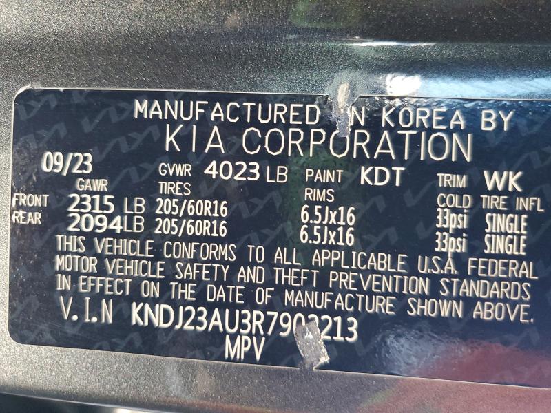 Aukcja sprzedaży 2024 Kia Soul, vin: KNDJ23AU3R7902213, numer aukcji: 62692396