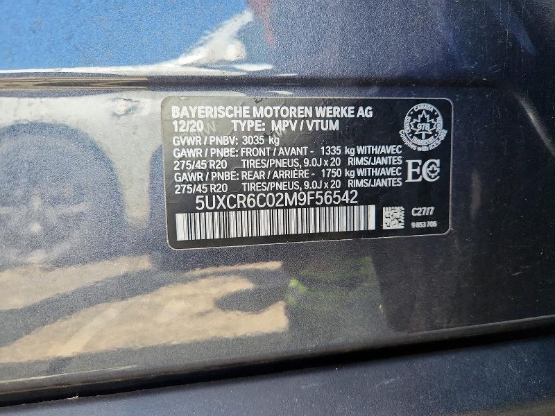 Продажа на аукционе авто 2021 Bmw X5, vin: 5UXCR6C02M9F56542, номер лота: 60140836