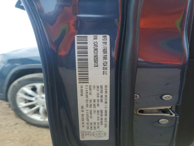 Auction sale of the 2022 Jeep Cherokee, vin: 1C4PJMCX1ND504178, lot number: 60463786