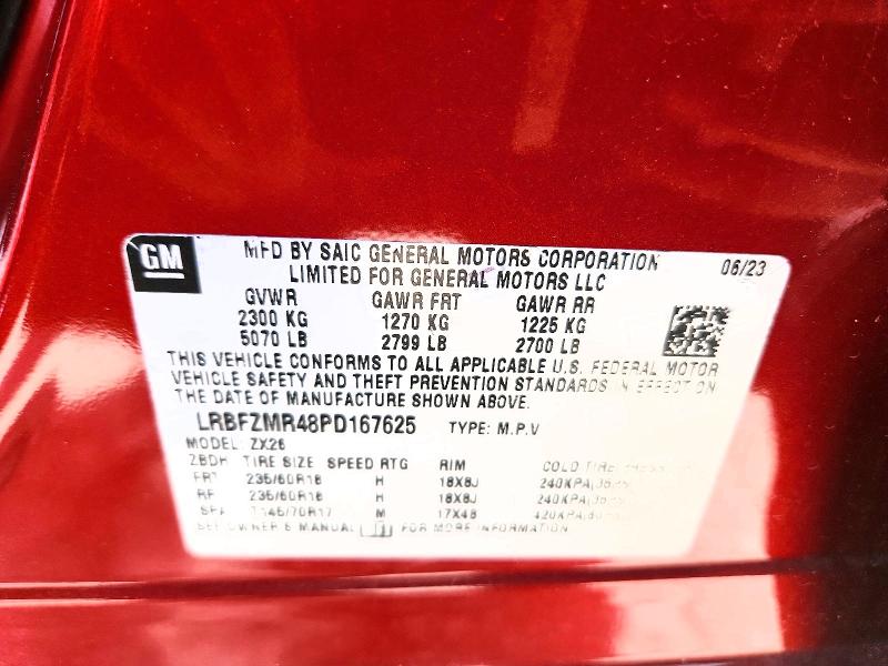 Aukcja sprzedaży 2023 Buick Envision, vin: LRBFZMR48PD167625, numer aukcji: 59114496