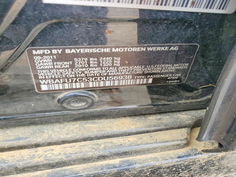 61015646 :رقم المزاد ، WBAFU7C53CDU56938 vin ، 2012 Bmw 535 مزاد بيع