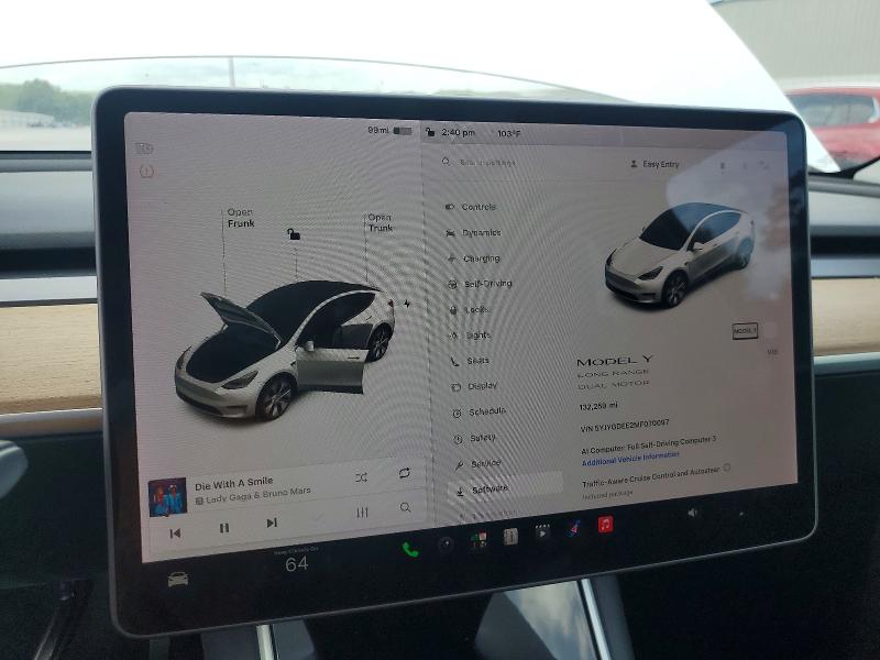 2021 Tesla Model Y მანქანა იყიდება აუქციონზე, vin: 5YJYGDEE2MF070097, აუქციონის ნომერი: 62060576