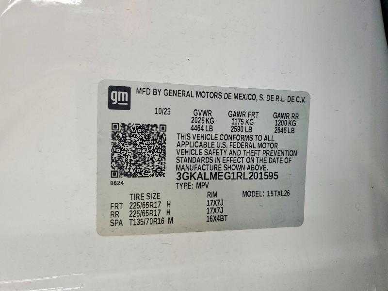 Aukcja sprzedaży 2024 Gmc Terrain, vin: 3GKALMEG1RL201595, numer aukcji: 61904356