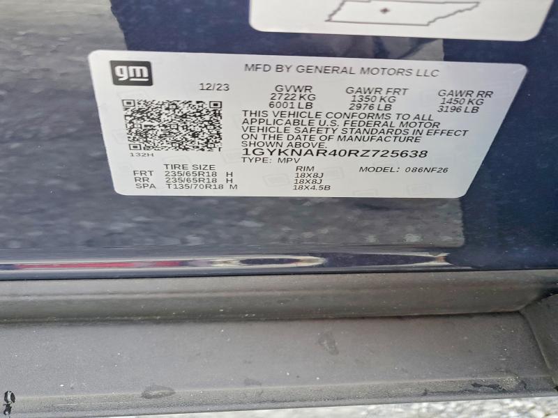 Продажа на аукционе авто 2024 Cadillac Xt5, vin: 1GYKNAR40RZ725638, номер лота: 62844706