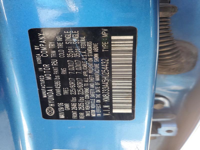 61537046 :رقم المزاد ، KM8J33A45HU254432 vin ، 2017 Hyundai Tucson مزاد بيع