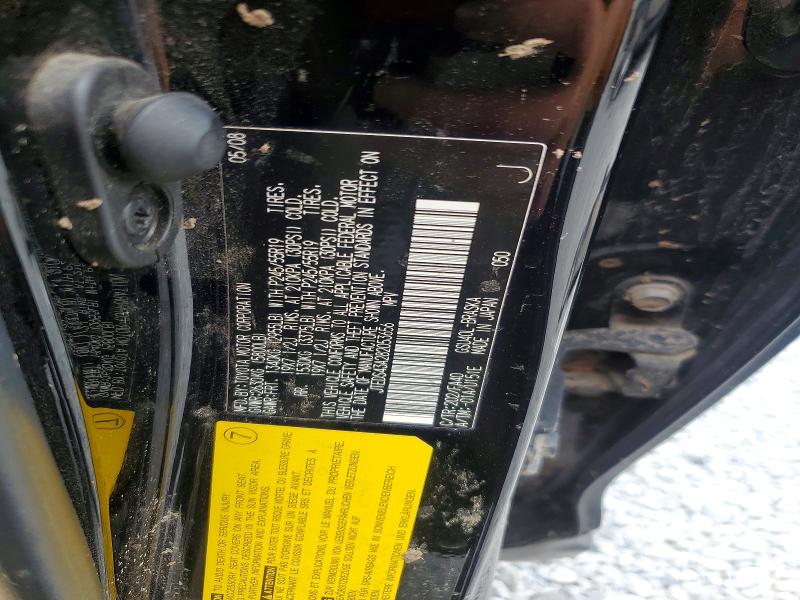 59227336 :رقم المزاد ، JTEDS43A282053656 vin ، 2008 Toyota Highlander مزاد بيع