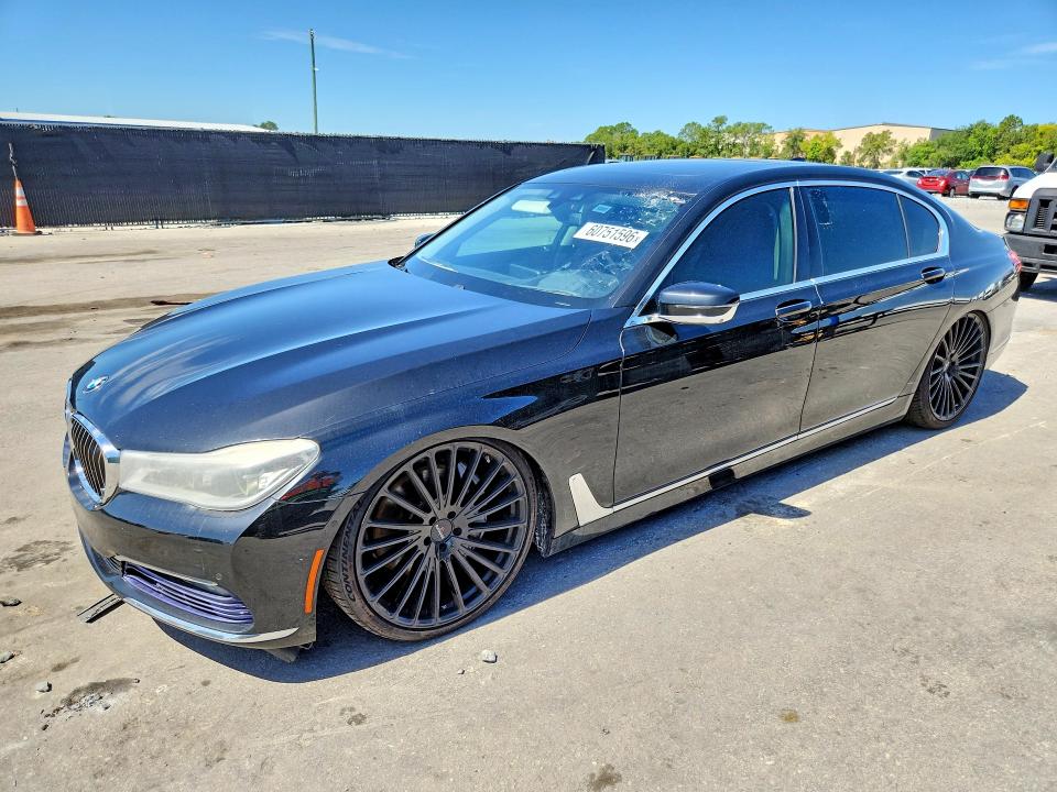 2016 Bmw 750 მანქანა იყიდება აუქციონზე, vin: WBA7F2C57GG419252, აუქციონის ნომერი: 60751596