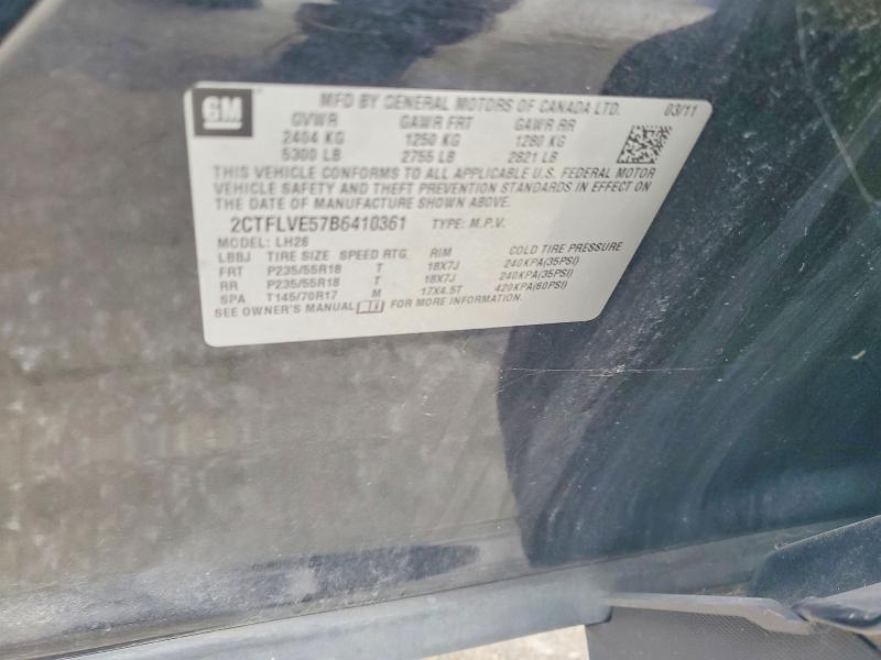 2011 Gmc Terrain მანქანა იყიდება აუქციონზე, vin: 2CTFLVE57B6410361, აუქციონის ნომერი: 62500326