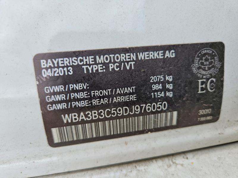 61891656 :رقم المزاد ، WBA3B3C59DJ976050 vin ، 2013 Bmw 328 مزاد بيع