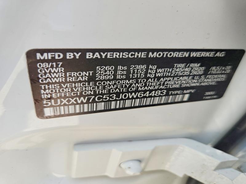 Продаж на аукціоні авто 2018 Bmw X4, vin: 5UXXW7C53J0W64483, номер лоту: 60117296