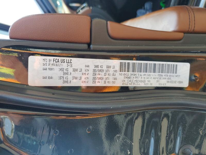 62056576 :رقم المزاد ، 1C4RJFJM9GC408420 vin ، 2016 Jeep Grand Cherokee مزاد بيع