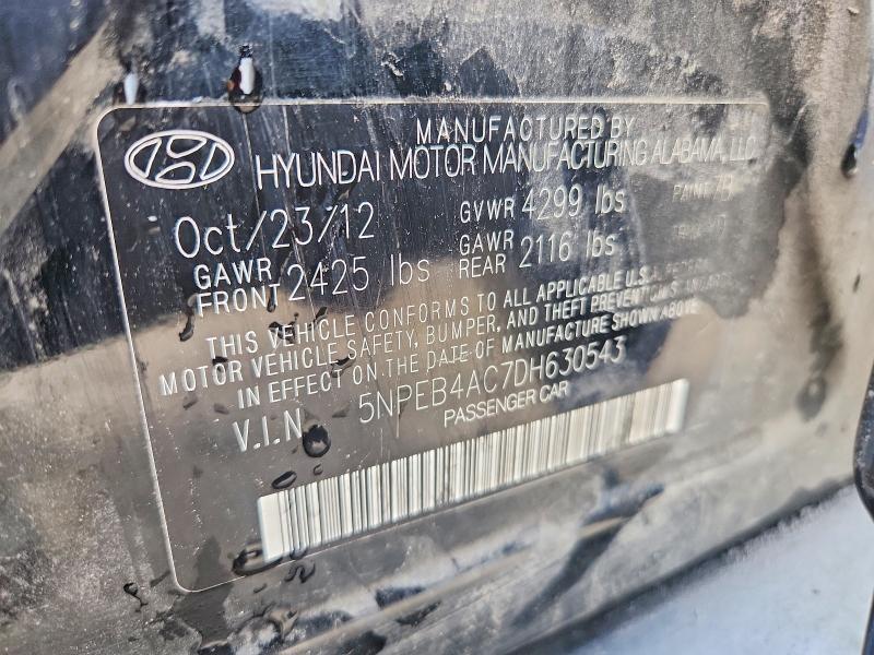 Продажа на аукционе авто 2013 Hyundai Sonata, vin: 5NPEB4AC7DH630543, номер лота: 60657326