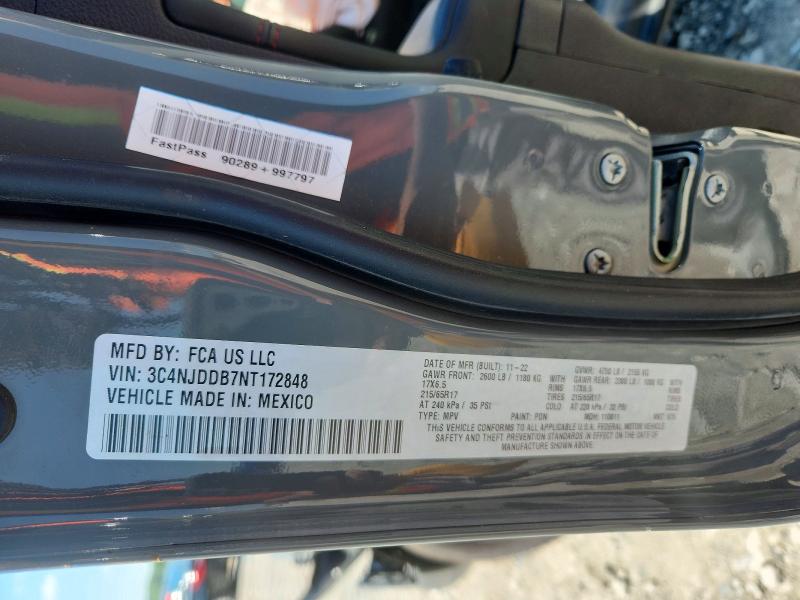 Продаж на аукціоні авто 2022 Jeep Compass, vin: 3C4NJDDB7NT172848, номер лоту: 60598976