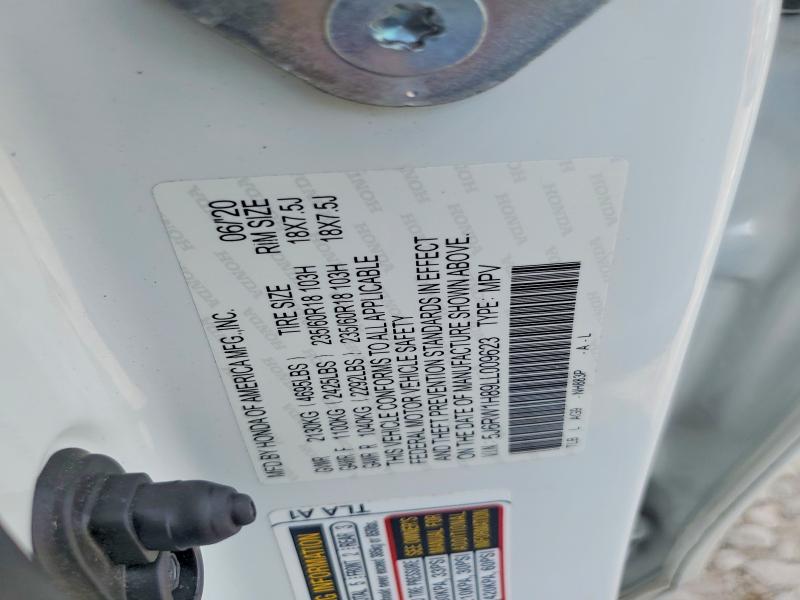 Продаж на аукціоні авто 2020 Honda Cr-v, vin: 5J6RW1H89LL009623, номер лоту: 63020136