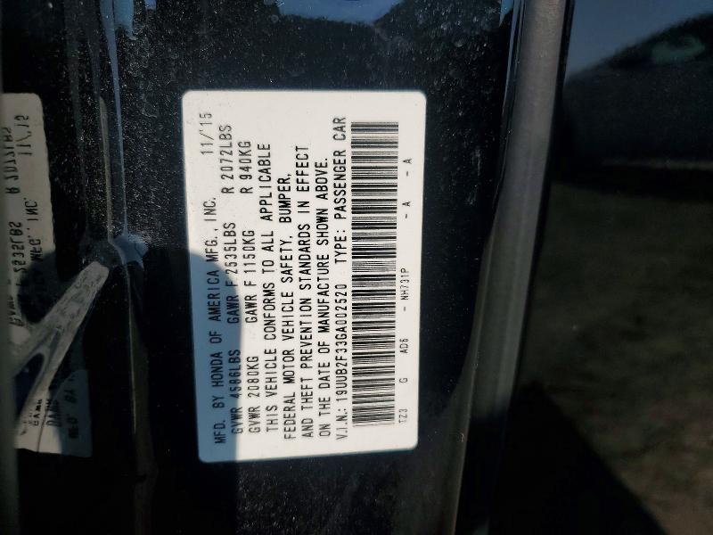 77248325 :رقم المزاد ، 19UUB2F33GA002520 vin ، 2016 Acura Tlx مزاد بيع