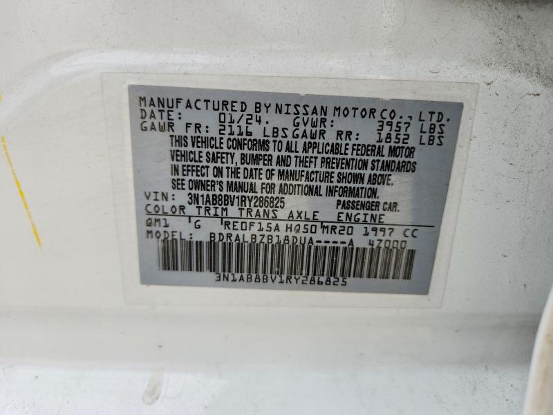 Продаж на аукціоні авто 2024 Nissan Sentra, vin: 3N1AB8BV1RY286825, номер лоту: 61516626