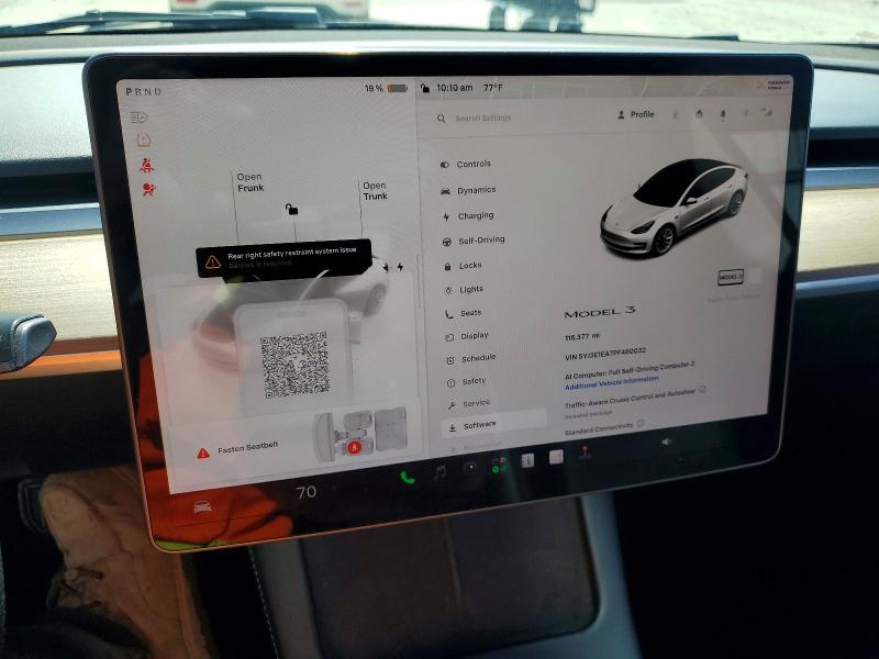60687096 :رقم المزاد ، 5YJ3E1EA7PF460032 vin ، 2023 Tesla Model 3 مزاد بيع