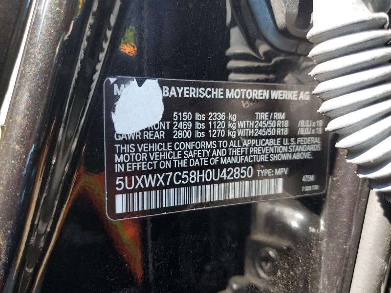 Продажа на аукционе авто 2017 Bmw X3, vin: 5UXWX7C58H0U42850, номер лота: 59986106