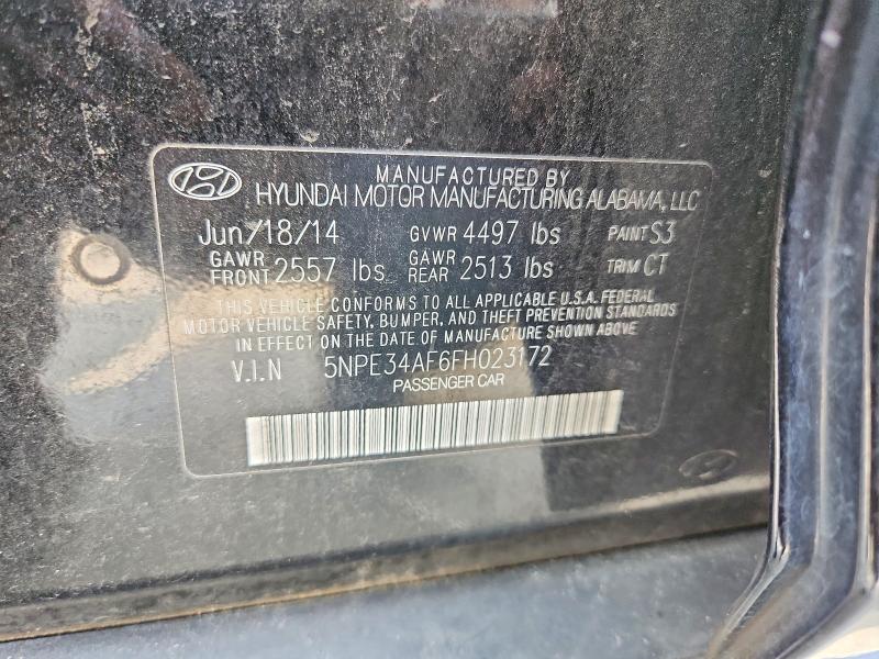 Продажа на аукционе авто 2015 Hyundai Sonata, vin: 5NPE34AF6FH023172, номер лота: 59956166