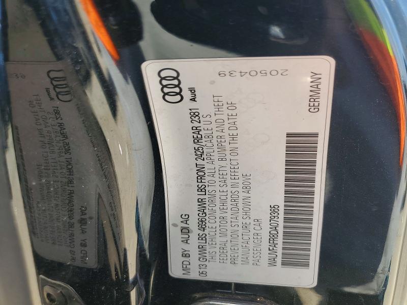 Продажа на аукционе авто 2013 Audi A5, vin: WAUVFAFR8DA079365, номер лота: 61220936