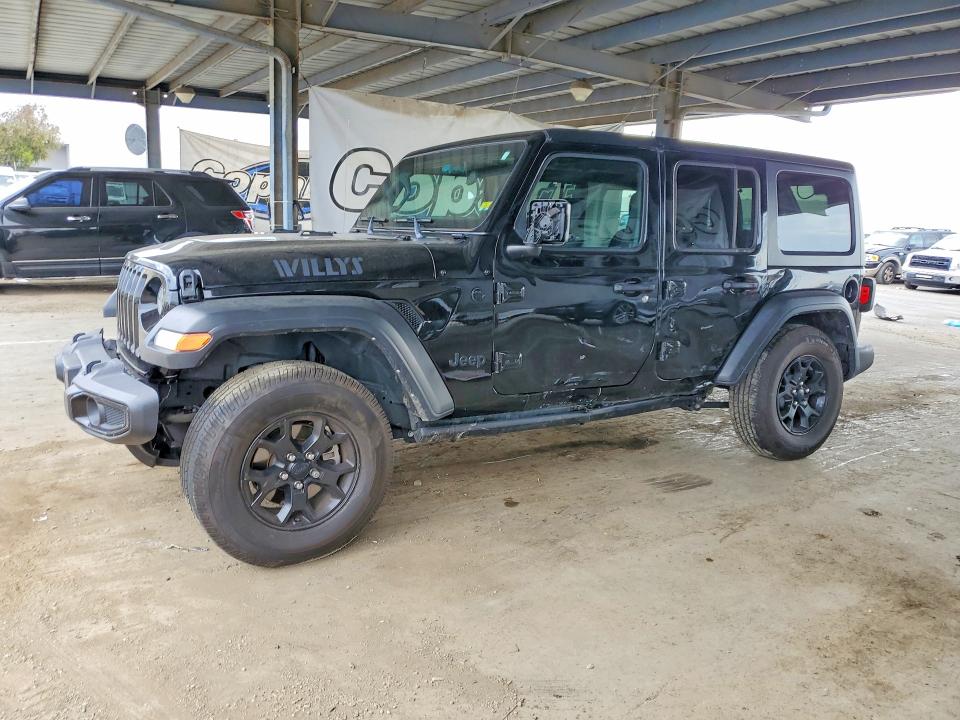 2022 Jeep Wrangler Unlimited მანქანა იყიდება აუქციონზე, vin: 1C4HJXDGXNW144756, აუქციონის ნომერი: 61927636