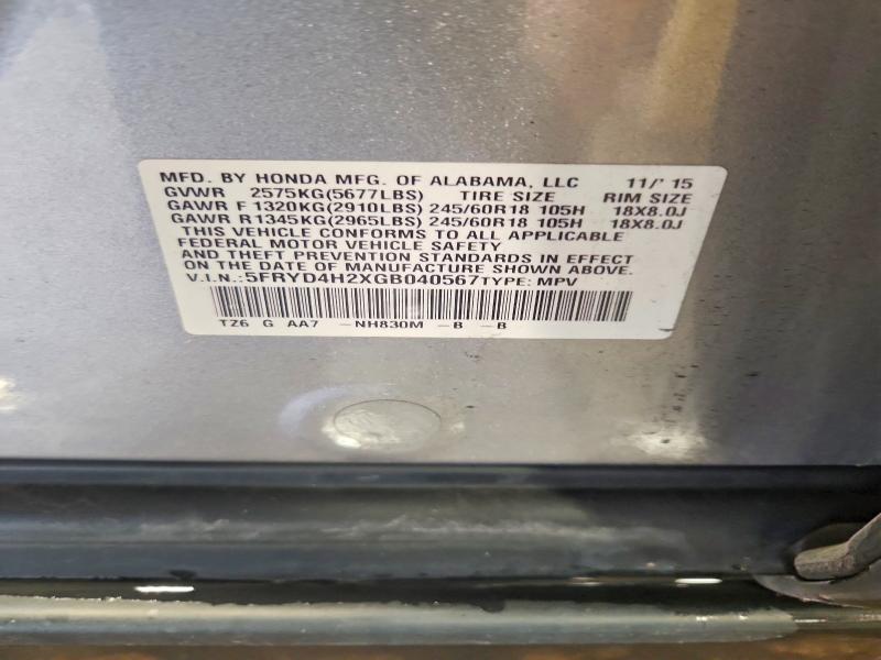 Aukcja sprzedaży 2016 Acura Mdx, vin: 5FRYD4H2XGB040567, numer aukcji: 61963996