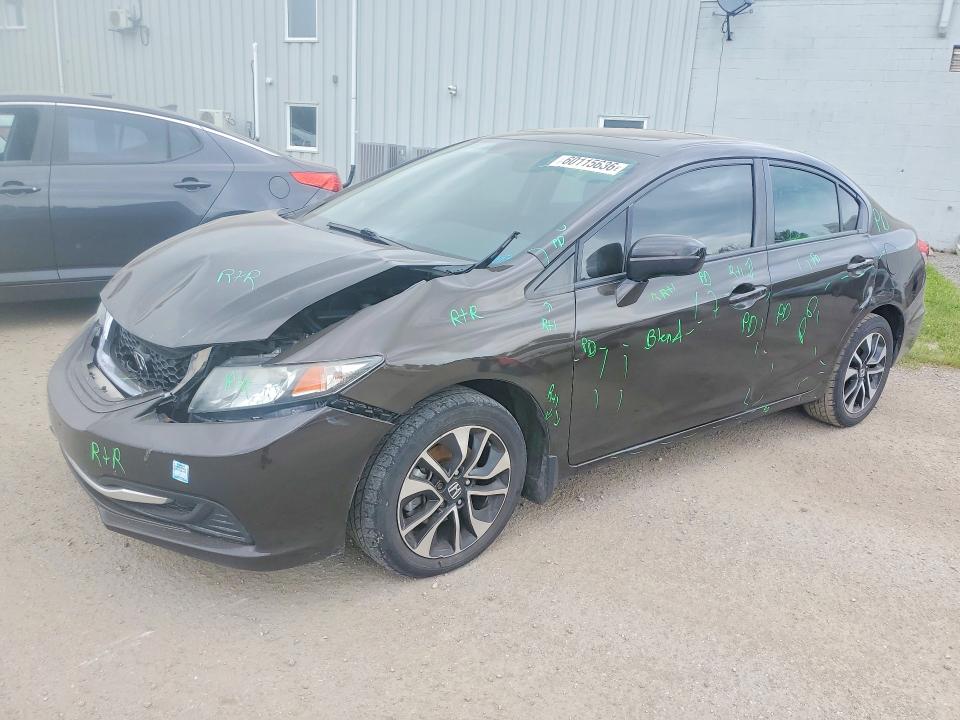 60115636 :رقم المزاد ، 2HGFB2F51EH030180 vin ، 2014 Honda Civic مزاد بيع