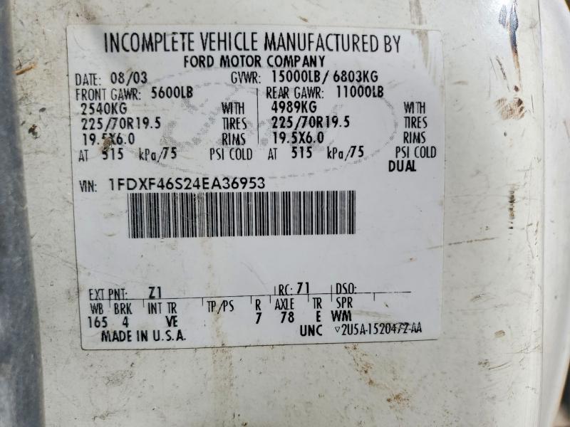 58256726 :رقم المزاد ، 1FDXF46S24EA36953 vin ، 2004 Ford F450 مزاد بيع
