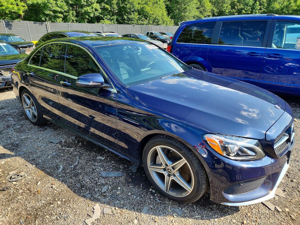 2018 Mercedes-benz C მანქანა იყიდება აუქციონზე, vin: WDDWF4KB2JR416861, აუქციონის ნომერი: 61758746
