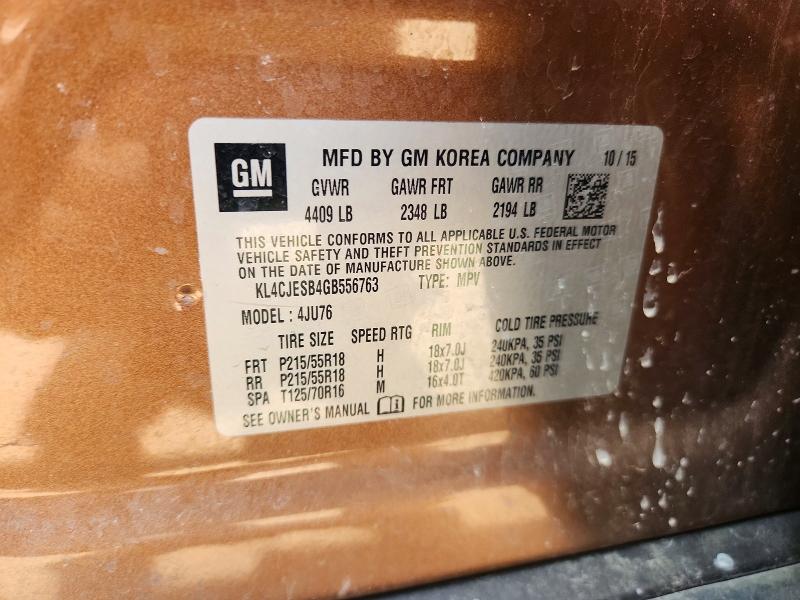 Aukcja sprzedaży 2016 Buick Encore, vin: KL4CJESB4GB556763, numer aukcji: 61995616